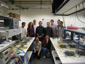 prof-bergmans-pick-img_0831_medium Back row: Howard Wang, *Prof. Keren Bergman (PI), *Dr. Franz Fidler, Gilbert Hendry, Prof. Gil Zussman, Dan Brunina, *Michael Wang, Noam Ophir Front row: *Caroline Lai, Ajay Garg (*Main researchers on project)