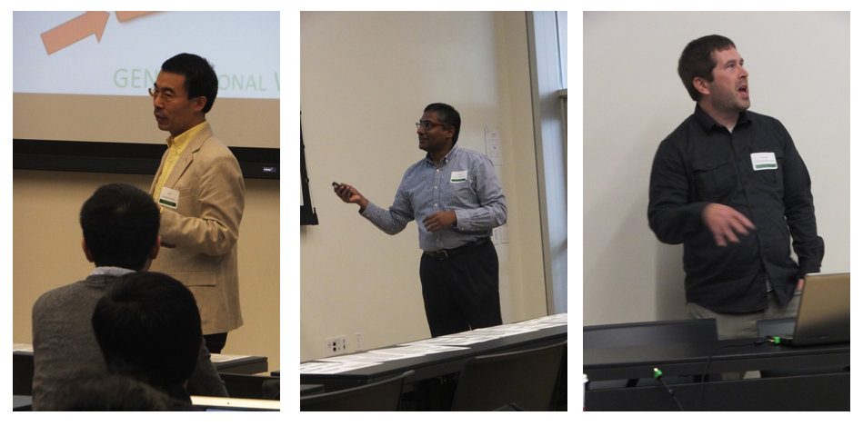 Jun Li, Prasad Calyam and Eric Keller make presentations at the GRW.